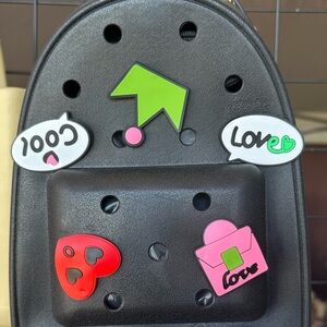 Backpacks with Colorful Charms